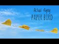 How to make Origami Bird that can flap its Wings | Origami paper Bird