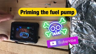 Chinese diesel heater - priming the fuel Pump