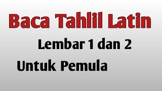 Download lagu Belajar Tahlil Latin mp3