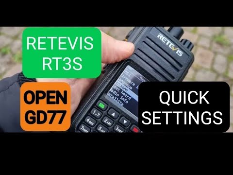 OPENGD77 (RT3S) Short Cut- Channel Details & Settings