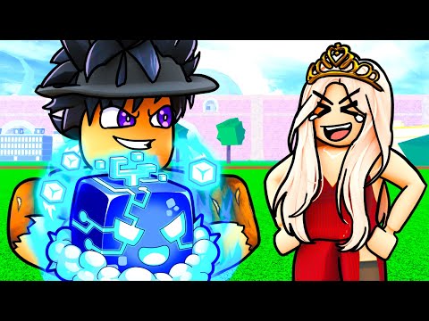 RICH E-GIRL Thought I Was POOR, So I Took Out CONTROL FRUIT! (Roblox Blox Fruits)