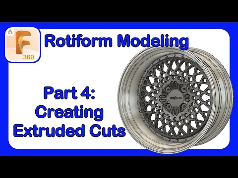 Fusion 360 Rotiform Modeling Series - Part 4 - Creating the Mesh Detail #Fusion360 #Rotiform #Rim