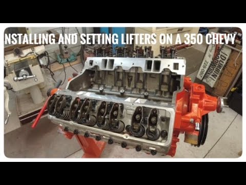 Installing the lifters, pushrods and rocker arms on my Chevy 350