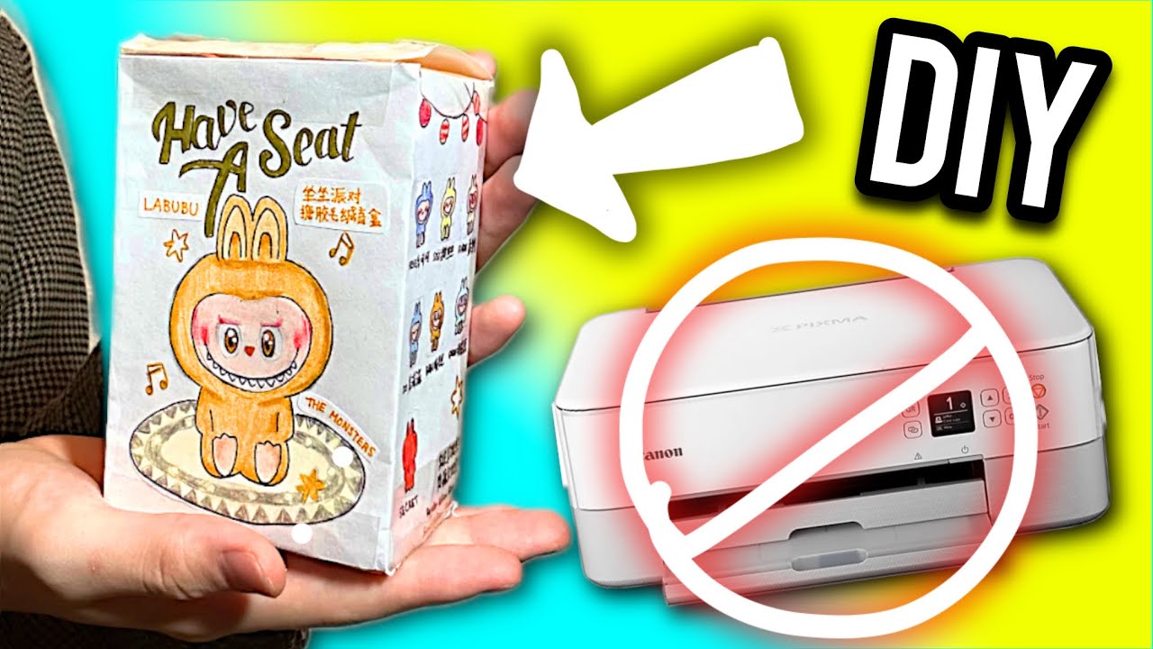 making a LABUBU BLIND BOX without a PRINTER??