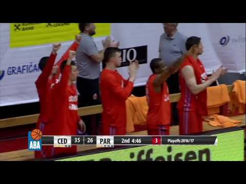 ABA Liga 2016/17 highlights, Semi-Finals, Game 3: Cedevita - Partizan NIS (2.4.2017)