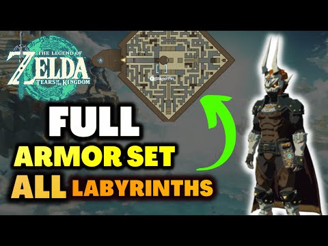 STEP-BY-STEP ALL 9 LABYRINTHS - FULL Evil Spirit Armor Set Zelda Tears of the Kingdom