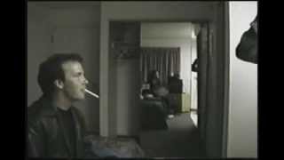 Doug Stanhope and Mat Becker drunk, tripping on mushrooms in hotel room
