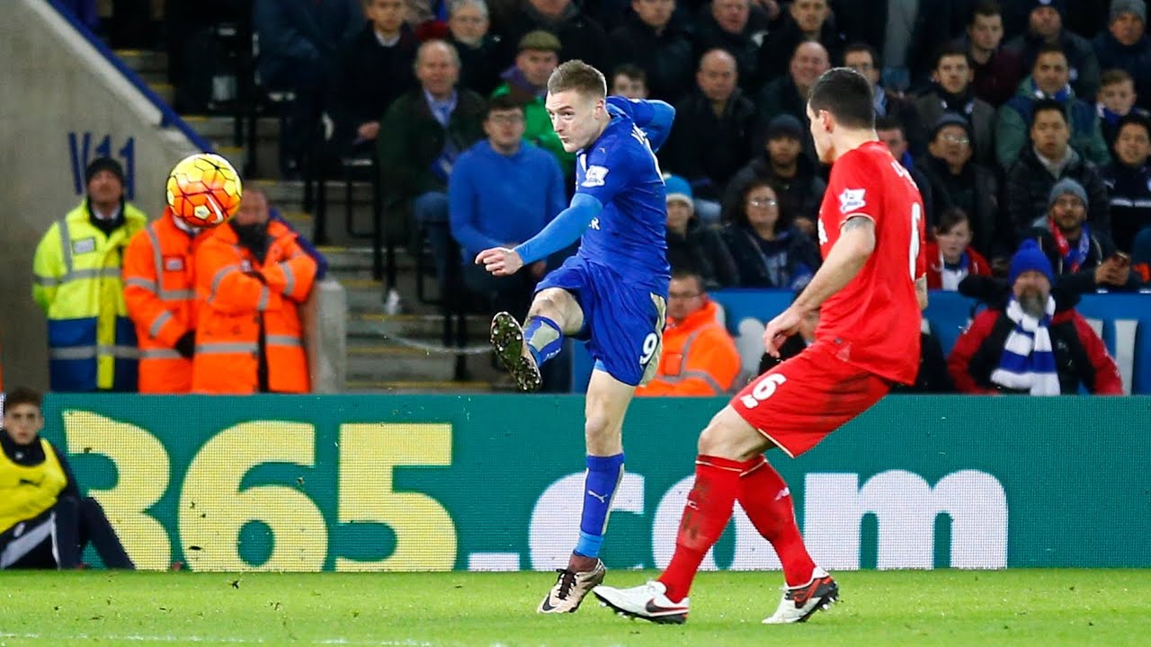 Vardy Goal vs Liverpool