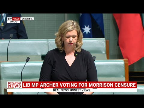 Liberal MP Bridget Archer supports censure motion against Morrison