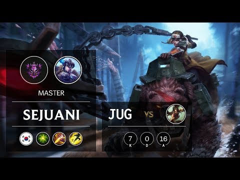 Sejuani Jungle vs Nidalee - KR Master Patch 9.12