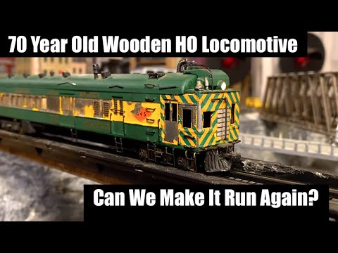 Can We Make This 70 Year Old Wood HO Locomotive Run Again?
