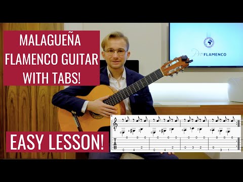 Malagueña - Easy Flamenco Guitar Lesson for Beginners - with Tabs