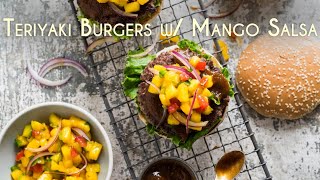 Teriyaki Burger with Mango Salsa