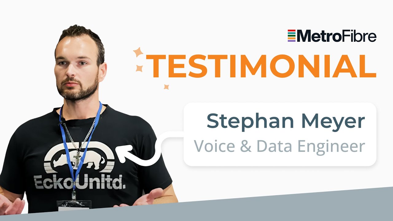 Stephan Meyer, Metrofibre Networx: Cloud PBX Onboarding & Support | PortaOne Customer Testimonials