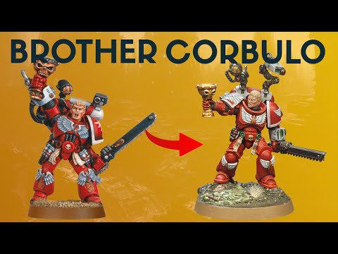 Kitbashing Brother Corbulo into a Primaris Space Marine.