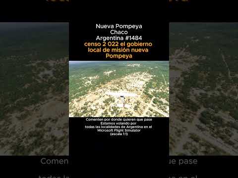 Nueva Pompeya, Chaco desde el Microsoft Flight Simulator #nuevapompeya #chaco #msfs #argentina