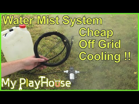 Cheap Outdoor Water Mist Cooling System, maybe for Off Grid  - 1207