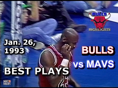 January 26 1993 Bulls vs Mavericks highlights
