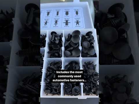 The Pittsburgh Automotive Fastener Kit includes 240 of the most commonly used car retainer clips!