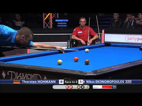 Thorsten Hohmann vs Nikos Ekonomopoulus | Last 16 | 2014 World Pool Masters