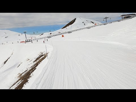 Skiing Blue Barrieres Slope in La Plagne | GoPro POV | Feb 2023 | Paradiski Resort