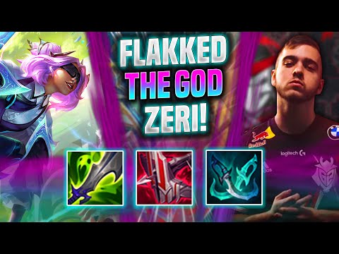 FLAKKED IS A GOD WITH ZERI! - G2 Flakked Plays Zeri ADC vs Samira! | Season 2022