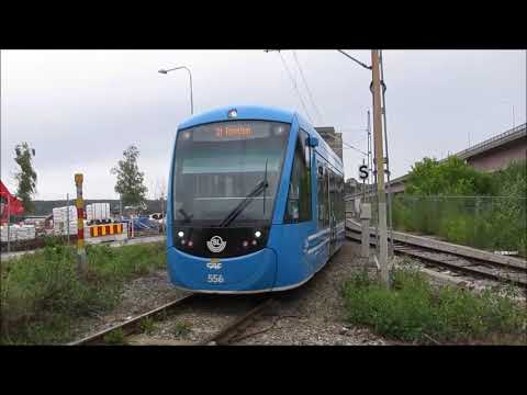 Tram in Stockholm - Strassenbahn - Villamos - CAF - Light rail