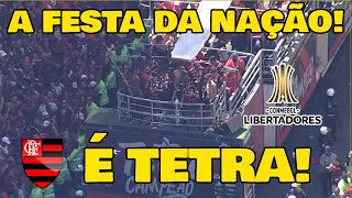 Download lagu OLHA COMO FOI A CHEGADA DO FLAMENGO A FESTA DA TORCIDA, MENGÃO TETRA CAMPEÃO DA LIBERTADORES! mp3