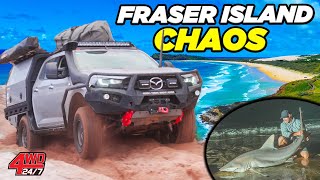Download lagu Rolled 4WD on Fraser Island - CRAZY recovery on Ngkala Rocks   Shark fishing at night! mp3