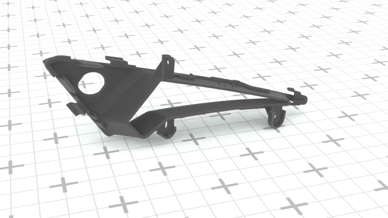 Front Bumper Right Air Duct Guide Nissan Qashqai 62252-6UA0A 3D Print Model