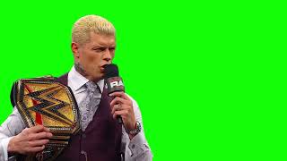 Cody Rhodes "who the hell are you?" green screen