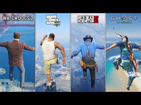 Jumping From the Highest Points in 15 Different Games