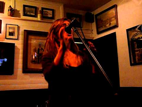 Cat Brogan,poet performance at Courtyard Bar Ayr 23/02/12