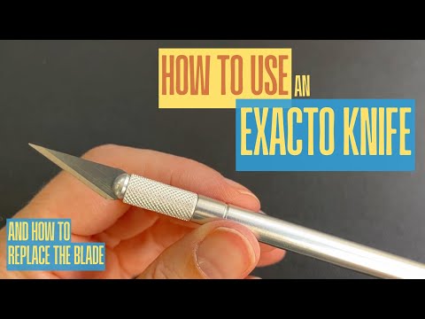 How to Use the Xacto Knife and Replace Blade / Exacto Craft Cutting Tools