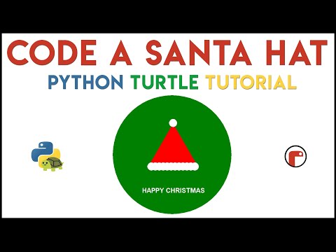 Python Turtle Code A Santa Hat