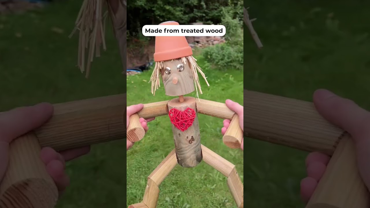 Watch video I made a new garden friend 😃 Wooden Flower Pot Man Now I made a new garden friend 😃 Wooden Flower Pot Man