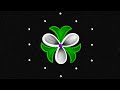 Creative 5-3 dots Diwali Flower Rangoli🌺| Easy & Simple dots kolam | Flower muggulu |colour rangoli