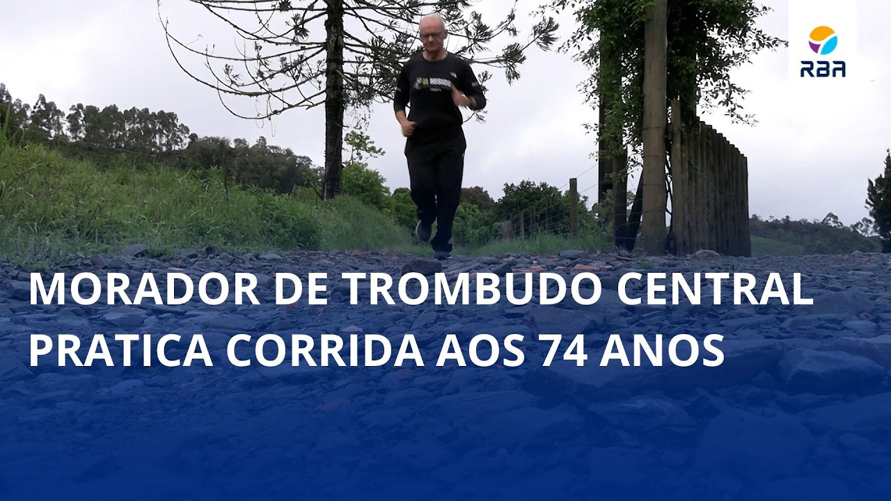 Morador de Trombudo Central pratica corrida aos 74 anos