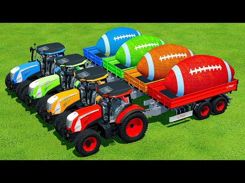 TRANSPORT COLORED SOCCER BALLS WITH MCCORMICK TRACTORS - Farming Simulator 22