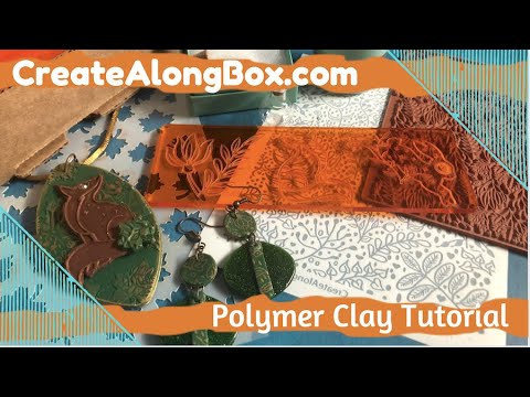Reveal of Monthly Polymer Clay Tool Box - Into the Forest & Demo of New Dazzle Dust