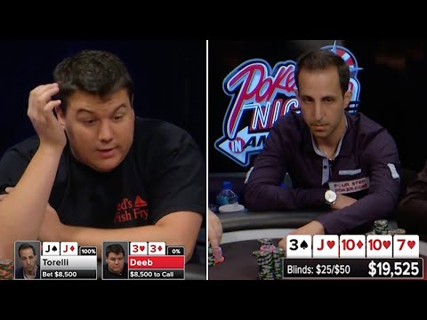 Riesige Set-over-Set-Pokerhand zwischen Alec Torelli und Shaun Deeb | Präsentiert von BetRivers