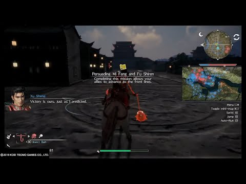 DYNASTY WARRIORS 9, persuading mi fang and fu shiren (choose 1, 1, 1, 1, 1)