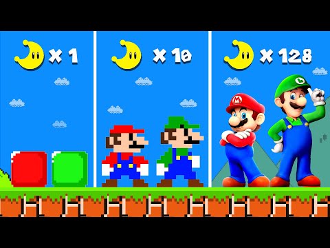 Mario vs Luigi. but Moons = More REALISTIC... | Game Animation