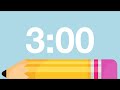 3 Minute Back to School Timer (Chimes Alarm at End)