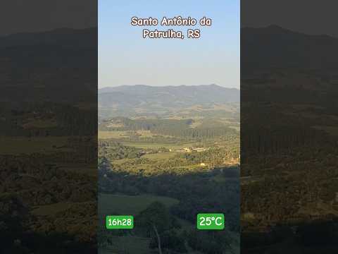 Vista dos altos de Santo Antônio da Patrulha, RS com céu limpo - 05/12/2025 #riograndedosul