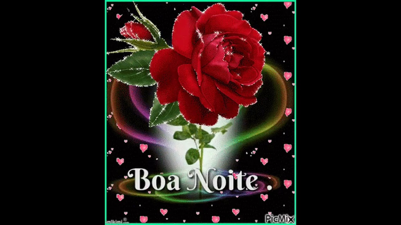 Gif animado de Boa Noite para Whatsapp 🌹