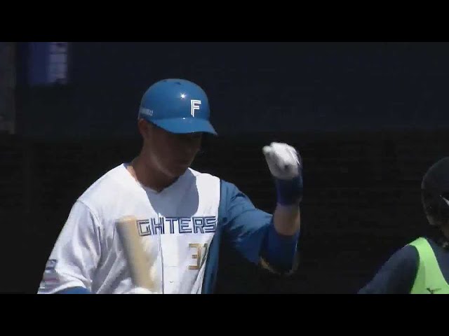 【ファーム】先頭打者ホームラン!! ファイターズ・髙濱祐仁が豪快な一発を放つ!!  2022年4月8日  北海道日本ハムファイターズ 対 東京ヤクルトスワローズ