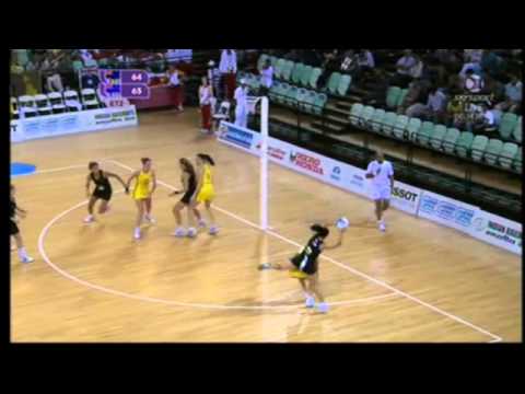NZ SILVER FERNS  WINNING MOMENT OVER AUSTARLIA @ THE 2010 COMMONWEALTH GAMES