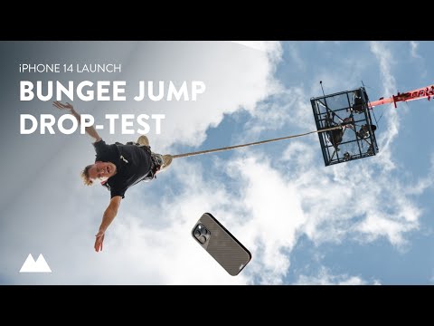 iPhone 14 Bungee Jump test in a Mous Case