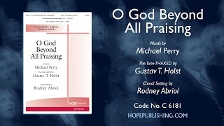 O God Beyond All Praising - Arr Rodney Abriol
